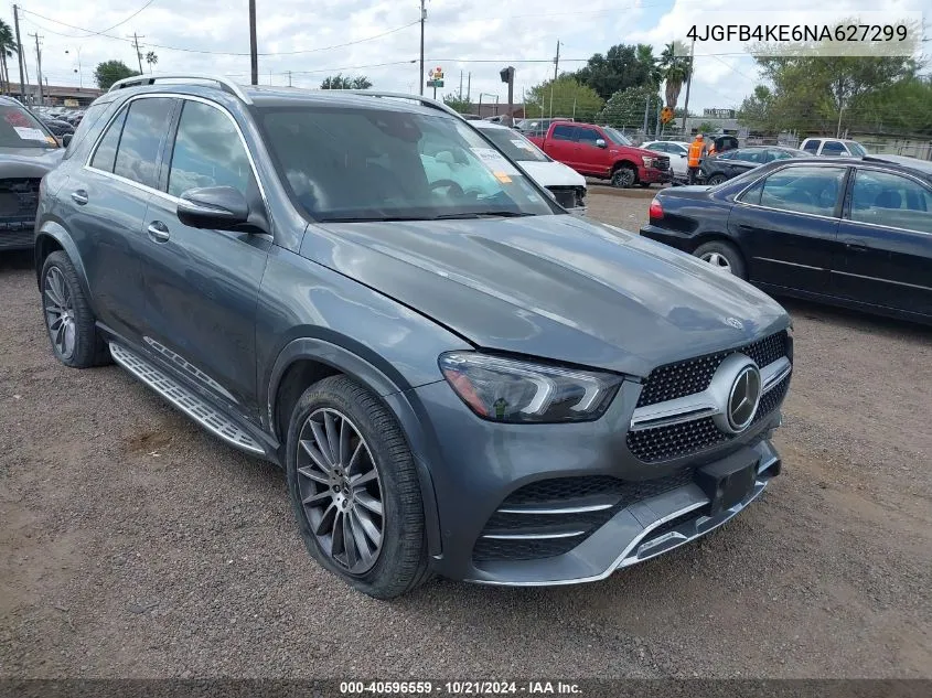 2022 Mercedes-Benz Gle 350 350 4Matic VIN: 4JGFB4KE6NA627299 Lot: 40596559