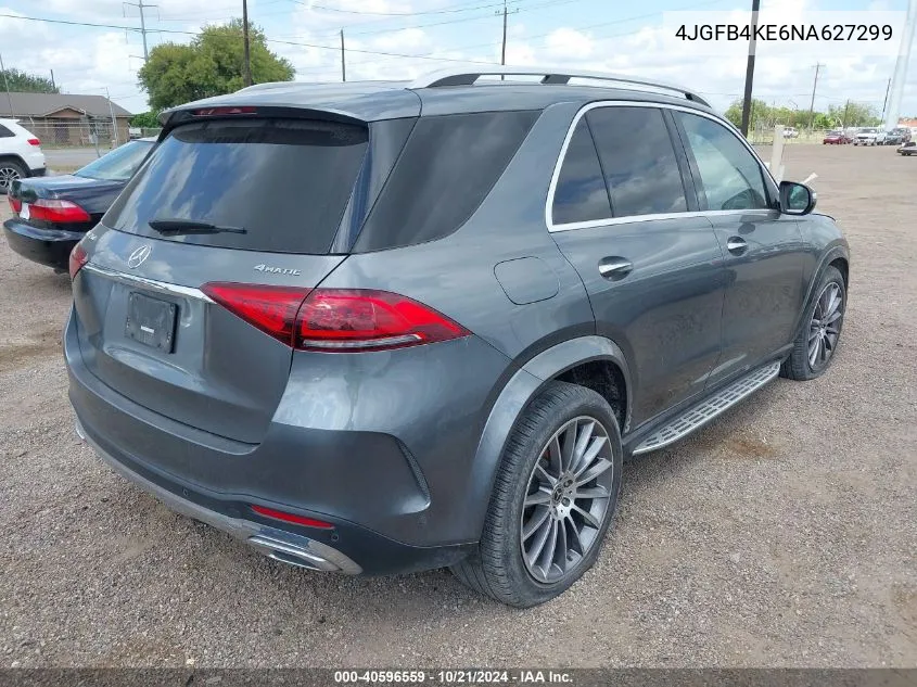 2022 Mercedes-Benz Gle 350 350 4Matic VIN: 4JGFB4KE6NA627299 Lot: 40596559