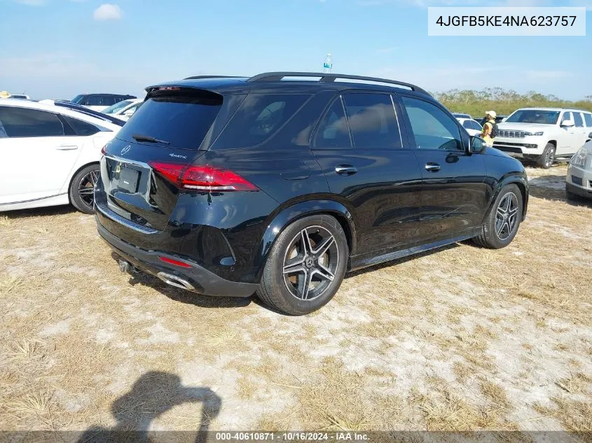 2022 Mercedes-Benz Gle 450 4Matic VIN: 4JGFB5KE4NA623757 Lot: 40610871