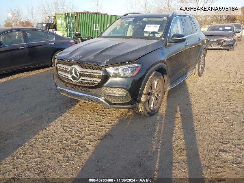 2022 Mercedes-Benz Gle 350 4Matic VIN: 4JGFB4KEXNA695184 Lot: 40763488