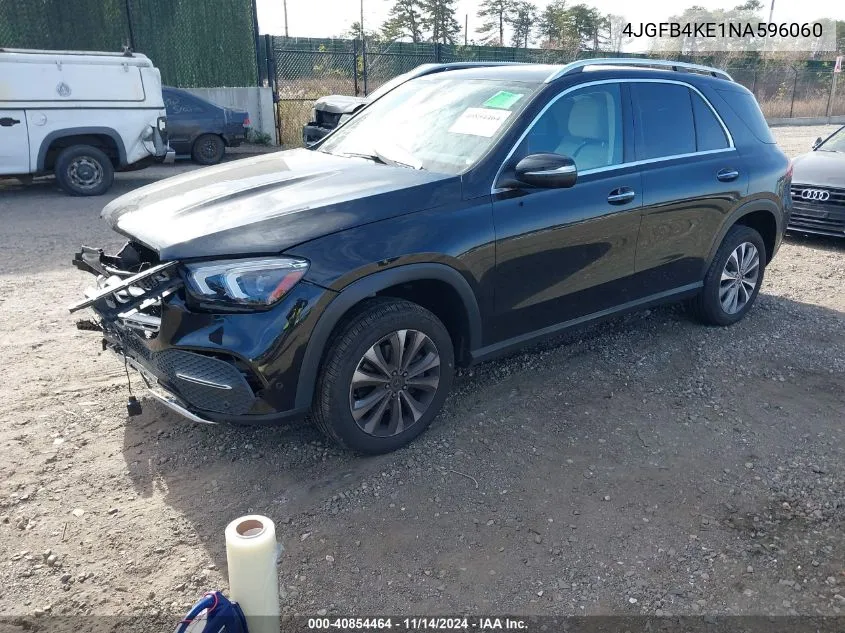 2022 Mercedes-Benz Gle 350 4Matic VIN: 4JGFB4KE1NA596060 Lot: 40854464