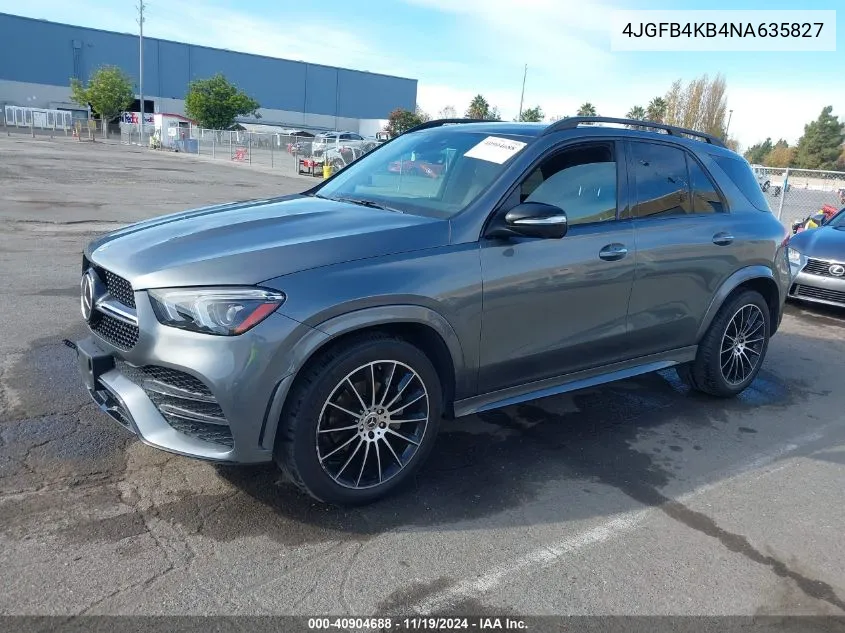 2022 Mercedes-Benz Gle 350 4Matic VIN: 4JGFB4KB4NA635827 Lot: 40904688