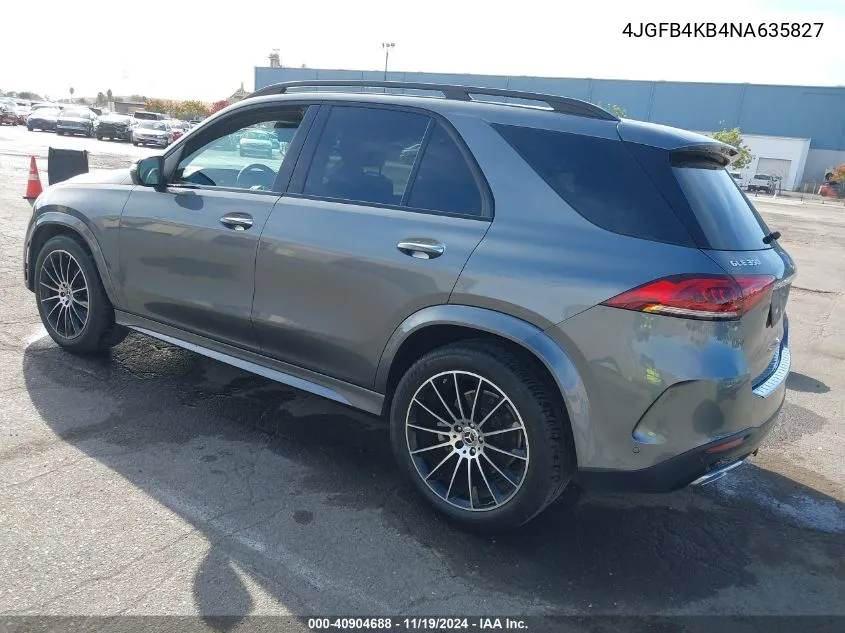 2022 Mercedes-Benz Gle 350 4Matic VIN: 4JGFB4KB4NA635827 Lot: 40904688