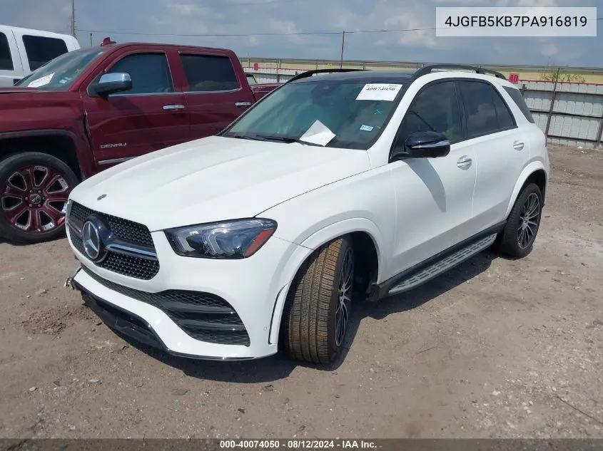 2023 Mercedes-Benz Gle 450 4Matic VIN: 4JGFB5KB7PA916819 Lot: 40074050