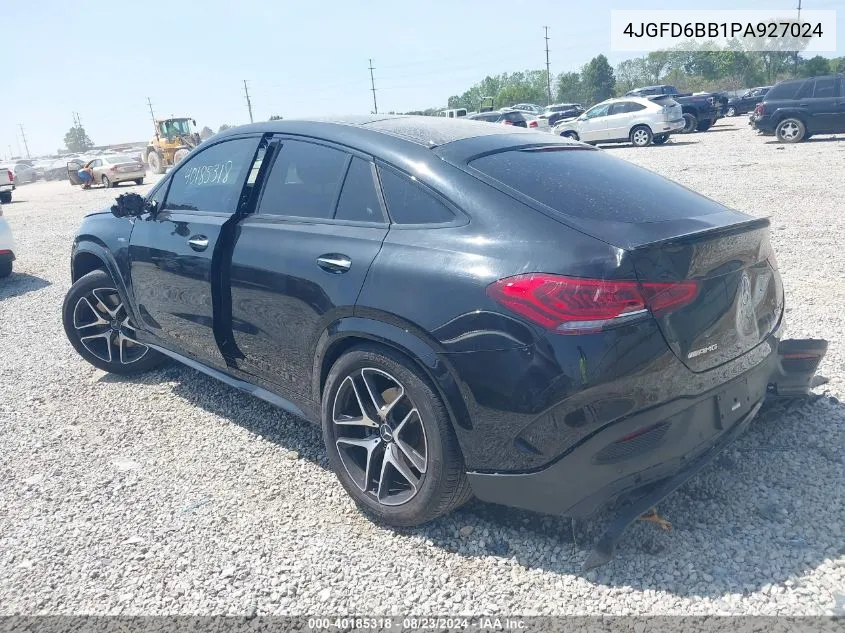 2023 Mercedes-Benz Gle Amg Gle 53 VIN: 4JGFD6BB1PA927024 Lot: 40185318