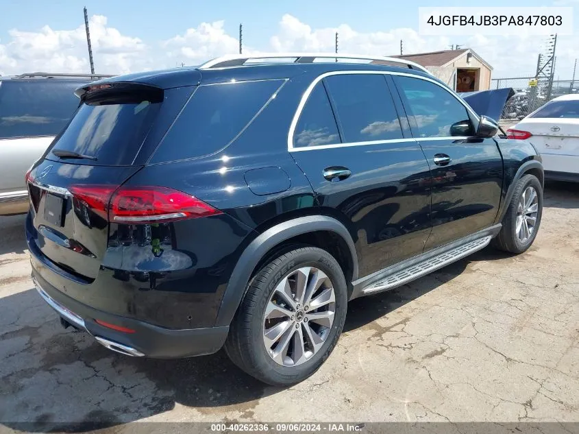 2023 Mercedes-Benz Gle 350 VIN: 4JGFB4JB3PA847803 Lot: 40262336