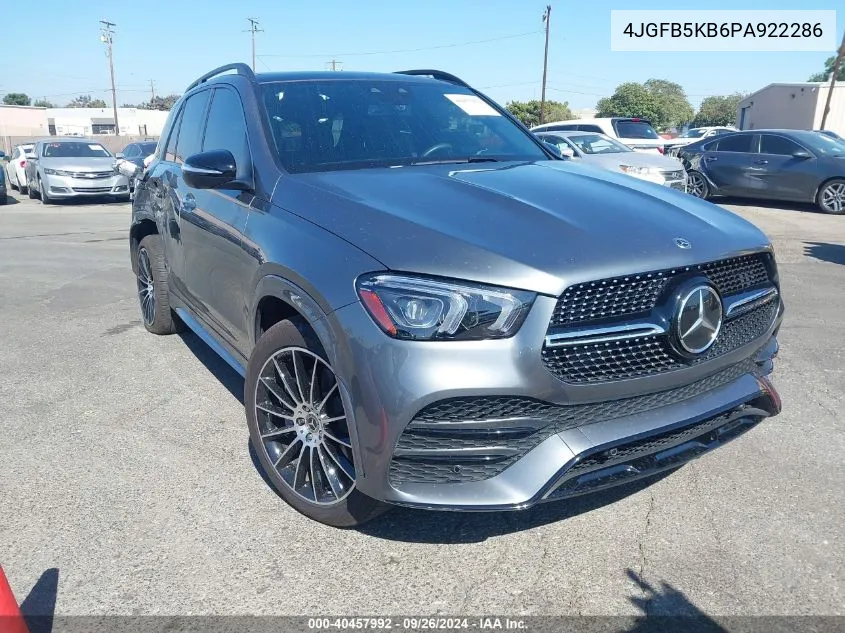 2023 Mercedes-Benz Gle 450 4Matic VIN: 4JGFB5KB6PA922286 Lot: 40457992