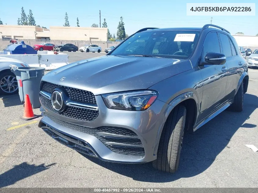 2023 Mercedes-Benz Gle 450 4Matic VIN: 4JGFB5KB6PA922286 Lot: 40457992