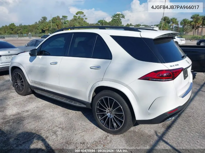 2023 Mercedes-Benz Gle 350 VIN: 4JGFB4JB7PA966017 Lot: 40475894