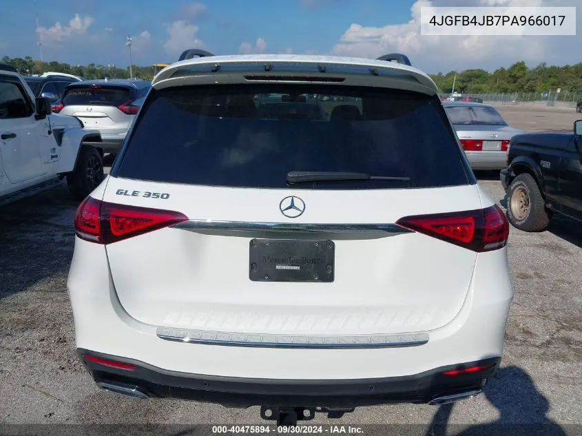 2023 Mercedes-Benz Gle 350 VIN: 4JGFB4JB7PA966017 Lot: 40475894