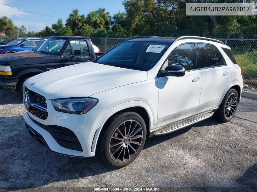 2023 Mercedes-Benz Gle 350 VIN: 4JGFB4JB7PA966017 Lot: 40475894