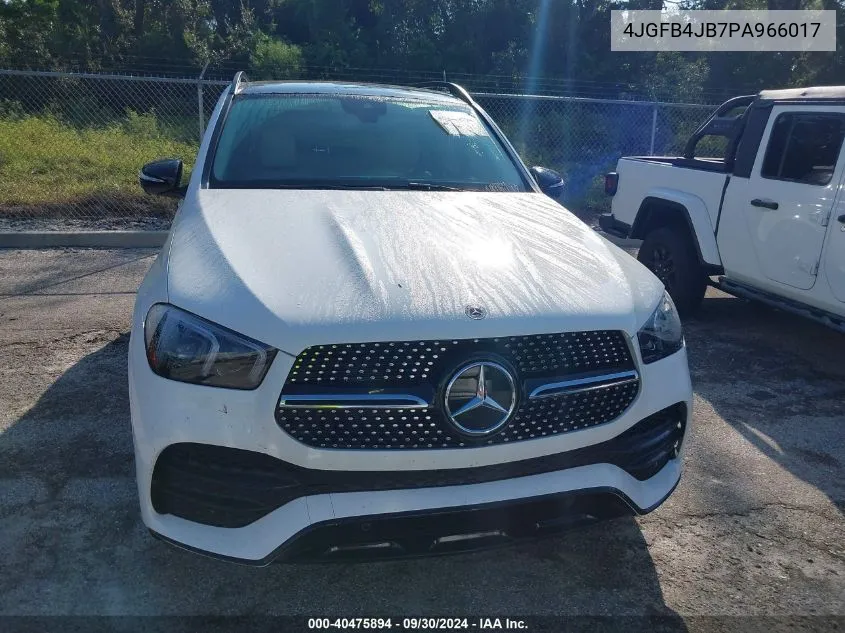 2023 Mercedes-Benz Gle 350 VIN: 4JGFB4JB7PA966017 Lot: 40475894