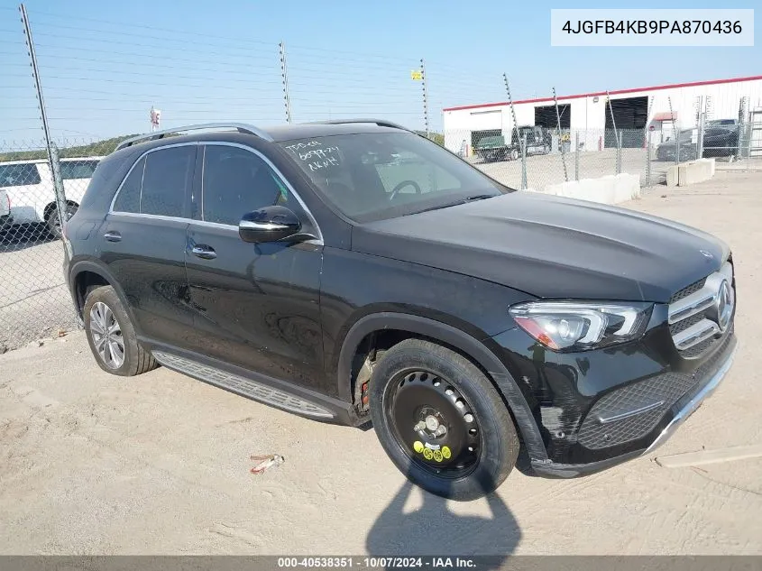 2023 Mercedes-Benz Gle 350 4Matic VIN: 4JGFB4KB9PA870436 Lot: 40538351