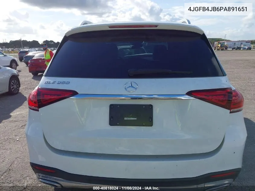 2023 Mercedes-Benz Gle 350 VIN: 4JGFB4JB6PA891651 Lot: 40818024