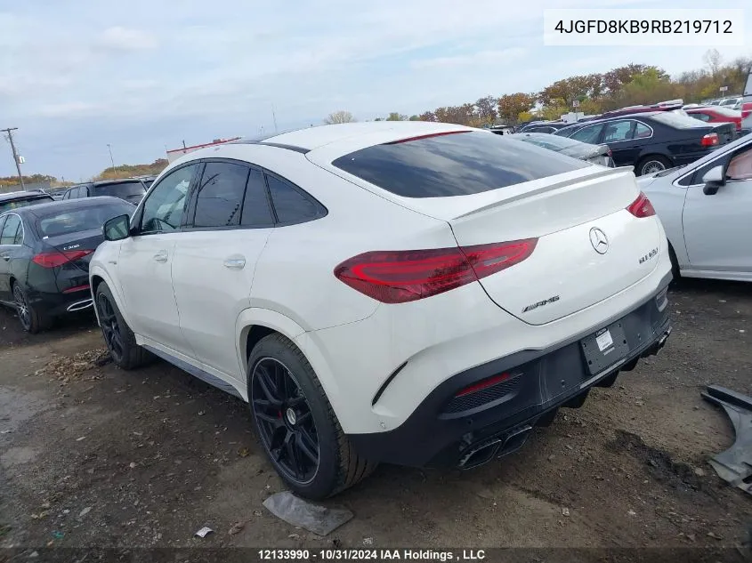 2024 Mercedes-Benz Gle VIN: 4JGFD8KB9RB219712 Lot: 12133990