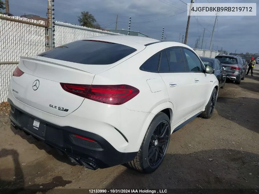 2024 Mercedes-Benz Gle VIN: 4JGFD8KB9RB219712 Lot: 12133990