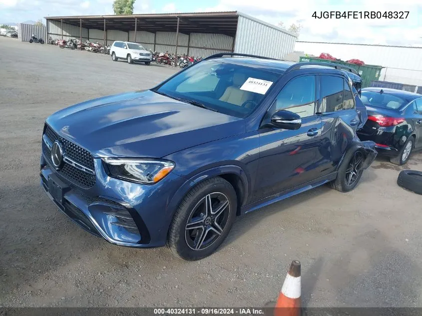 4JGFB4FE1RB048327 2024 Mercedes-Benz Gle 350 4Matic