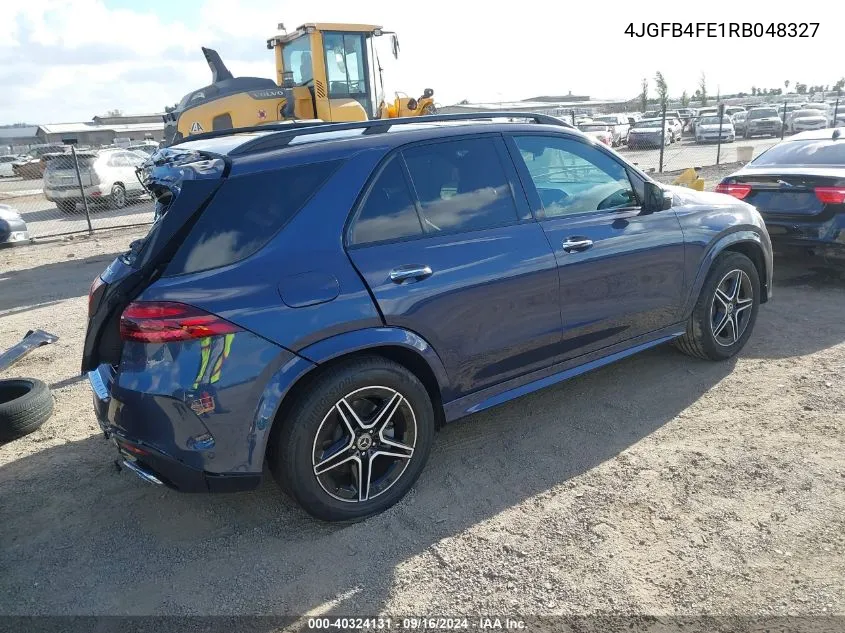 4JGFB4FE1RB048327 2024 Mercedes-Benz Gle 350 4Matic