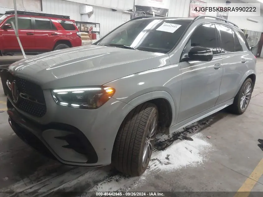 2024 Mercedes-Benz Gle 450 450 4Matic VIN: 4JGFB5KB8RA990222 Lot: 40442945