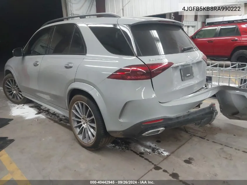 2024 Mercedes-Benz Gle 450 450 4Matic VIN: 4JGFB5KB8RA990222 Lot: 40442945