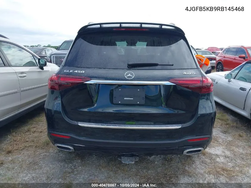 2024 Mercedes-Benz Gle 450 4Matic VIN: 4JGFB5KB9RB145468 Lot: 40478867