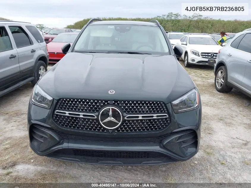 2024 Mercedes-Benz Gle 450 4Matic VIN: 4JGFB5KB7RB236805 Lot: 40495147