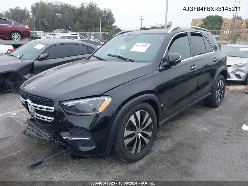 2024 Mercedes-Benz Gle 350 4Matic VIN: 4JGFB4FBXRB145211 Lot: 40547523