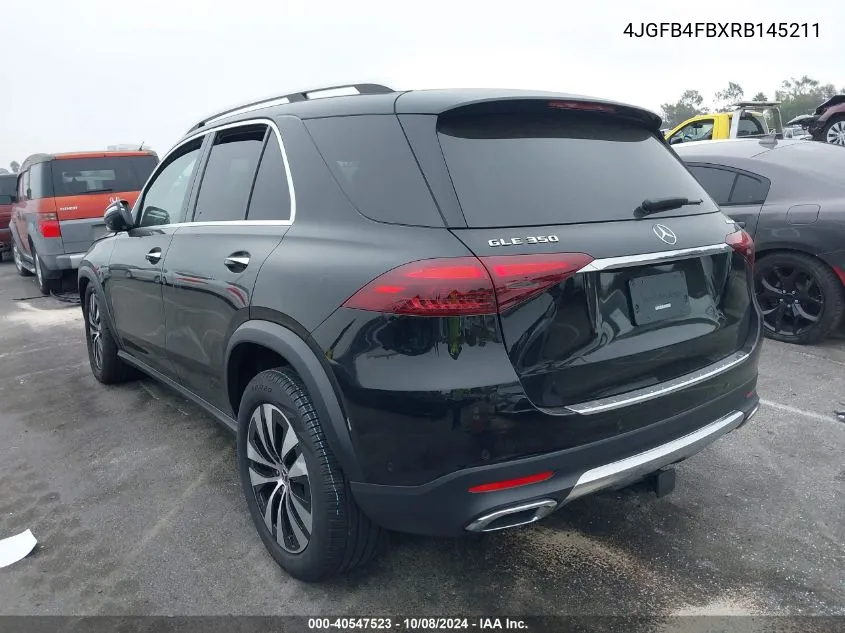 2024 Mercedes-Benz Gle 350 4Matic VIN: 4JGFB4FBXRB145211 Lot: 40547523