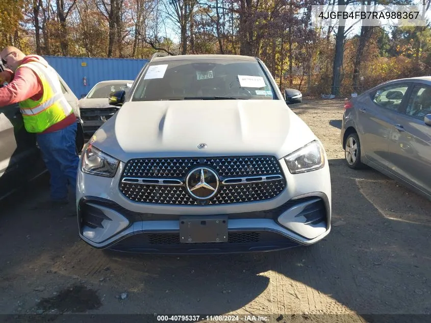 2024 Mercedes-Benz Gle 350 4Matic VIN: 4JGFB4FB7RA988367 Lot: 40795337