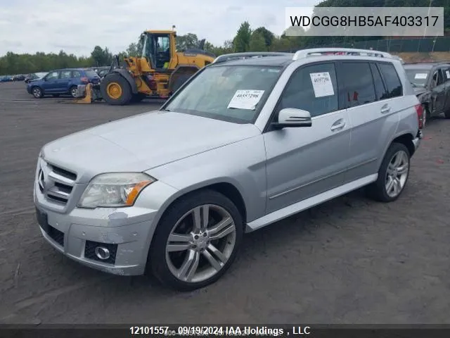 2010 Mercedes-Benz Glk 350 VIN: WDCGG8HB5AF403317 Lot: 12101557