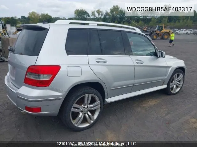 2010 Mercedes-Benz Glk 350 VIN: WDCGG8HB5AF403317 Lot: 12101557