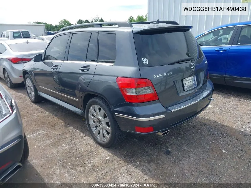 2010 Mercedes-Benz Glk 350 4Matic VIN: WDCGG8HB1AF490438 Lot: 39603424