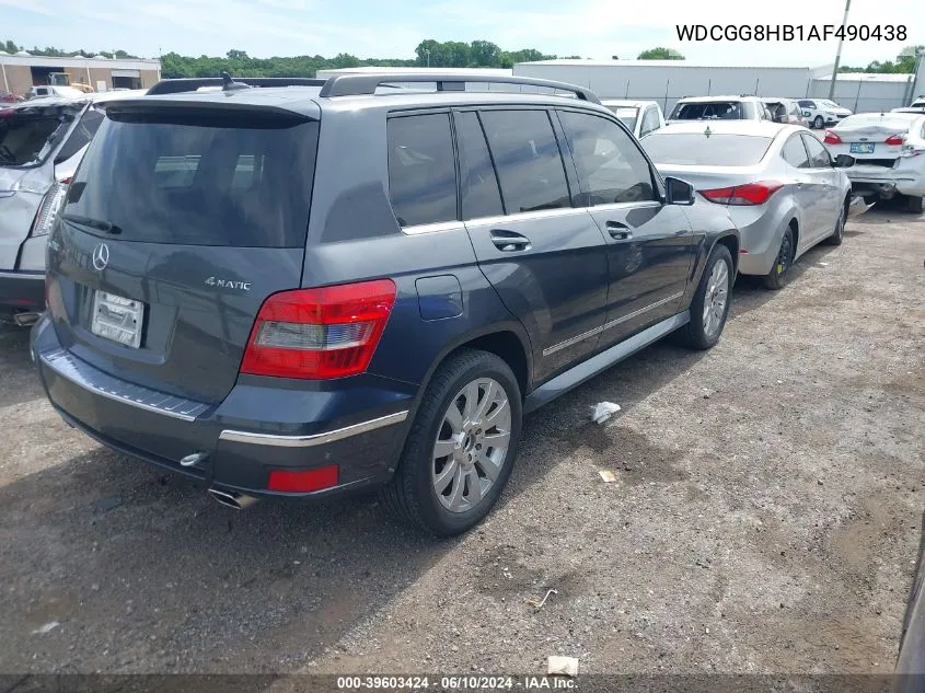 2010 Mercedes-Benz Glk 350 4Matic VIN: WDCGG8HB1AF490438 Lot: 39603424