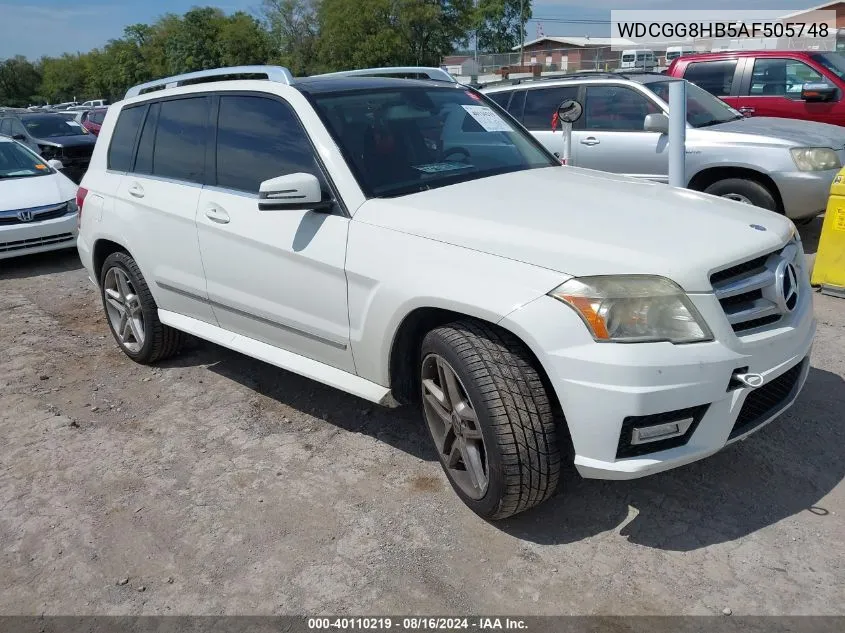 2010 Mercedes-Benz Glk 350 4Matic VIN: WDCGG8HB5AF505748 Lot: 40110219