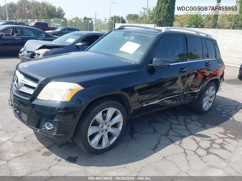 2010 Mercedes-Benz Glk 350 VIN: WDCGG5GB7AF455953 Lot: 40218642