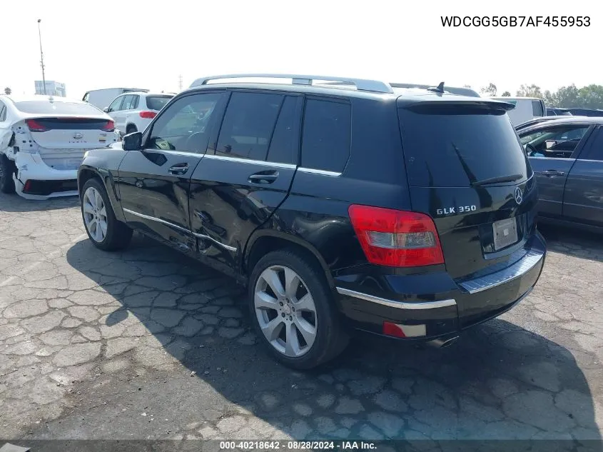 2010 Mercedes-Benz Glk 350 VIN: WDCGG5GB7AF455953 Lot: 40218642