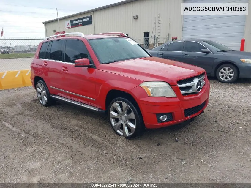 2010 Mercedes-Benz Glk 350 VIN: WDCGG5GB9AF340383 Lot: 40272541