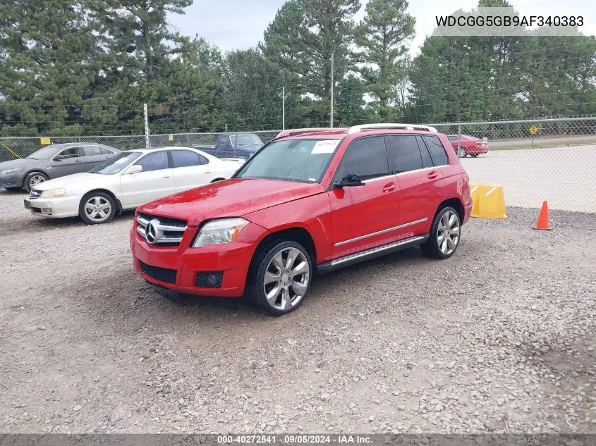 2010 Mercedes-Benz Glk 350 VIN: WDCGG5GB9AF340383 Lot: 40272541