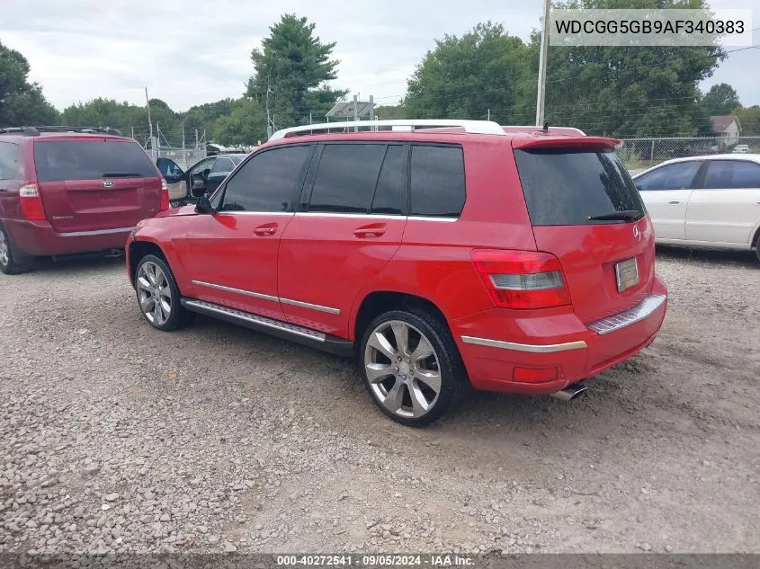 2010 Mercedes-Benz Glk 350 VIN: WDCGG5GB9AF340383 Lot: 40272541