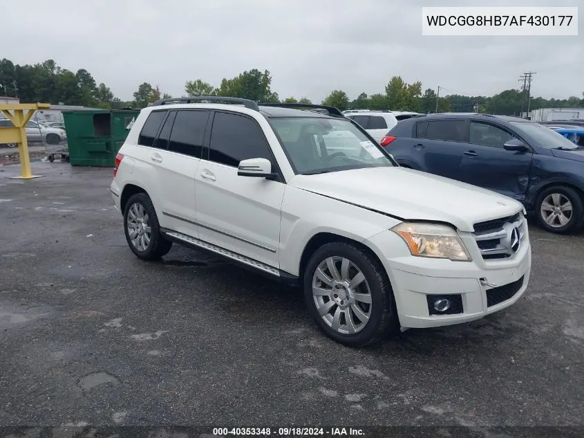 2010 Mercedes-Benz Glk 350 4Matic VIN: WDCGG8HB7AF430177 Lot: 40353348