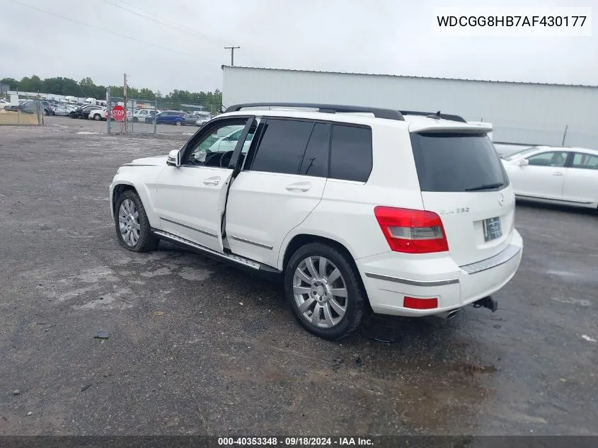 2010 Mercedes-Benz Glk 350 4Matic VIN: WDCGG8HB7AF430177 Lot: 40353348