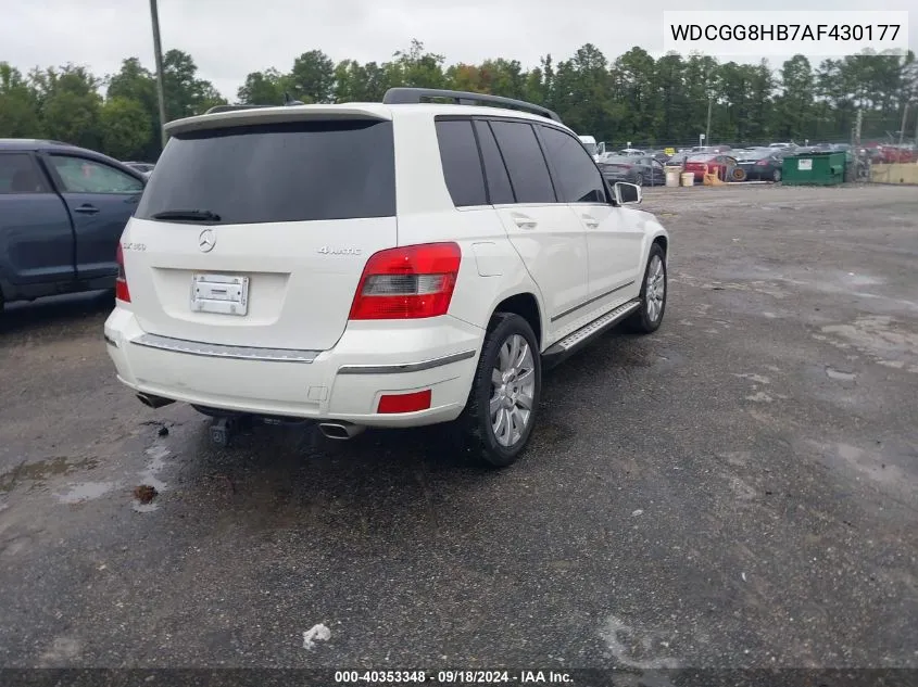 2010 Mercedes-Benz Glk 350 4Matic VIN: WDCGG8HB7AF430177 Lot: 40353348