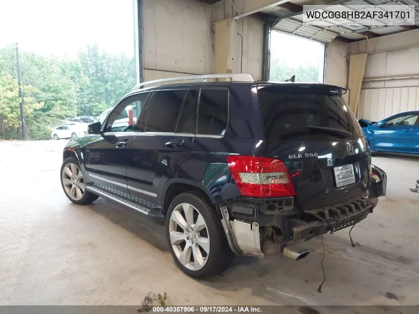 2010 Mercedes-Benz Glk 350 4Matic VIN: WDCGG8HB2AF341701 Lot: 40357906