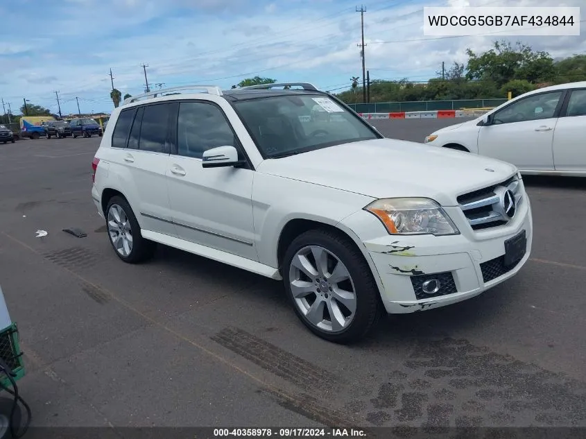 2010 Mercedes-Benz Glk 350 VIN: WDCGG5GB7AF434844 Lot: 40358978