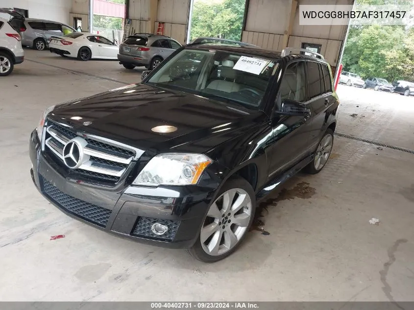 2010 Mercedes-Benz Glk 350 4Matic VIN: WDCGG8HB7AF317457 Lot: 40402731