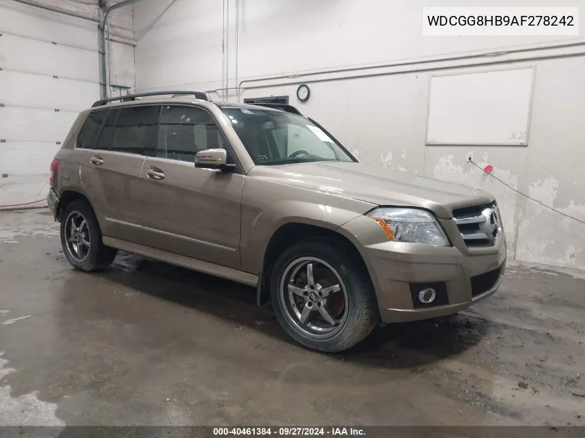 2010 Mercedes-Benz Glk 350 4Matic VIN: WDCGG8HB9AF278242 Lot: 40461384