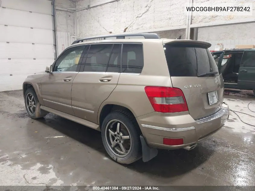 2010 Mercedes-Benz Glk 350 4Matic VIN: WDCGG8HB9AF278242 Lot: 40461384