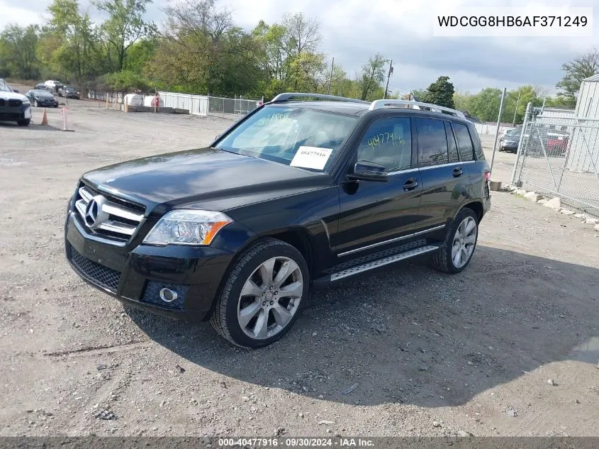 2010 Mercedes-Benz Glk 350 4Matic VIN: WDCGG8HB6AF371249 Lot: 40477916