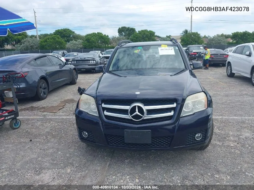 2010 Mercedes-Benz Glk 350 4Matic VIN: WDCGG8HB3AF423078 Lot: 40510104