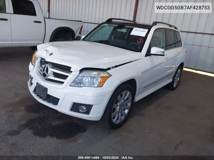 2010 Mercedes-Benz Glk 350 VIN: WDCGG5GB7AF428753 Lot: 40513494